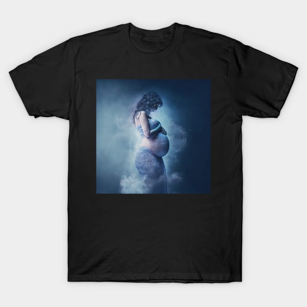 Pregnant in Smoke T-Shirt by Heartside Family